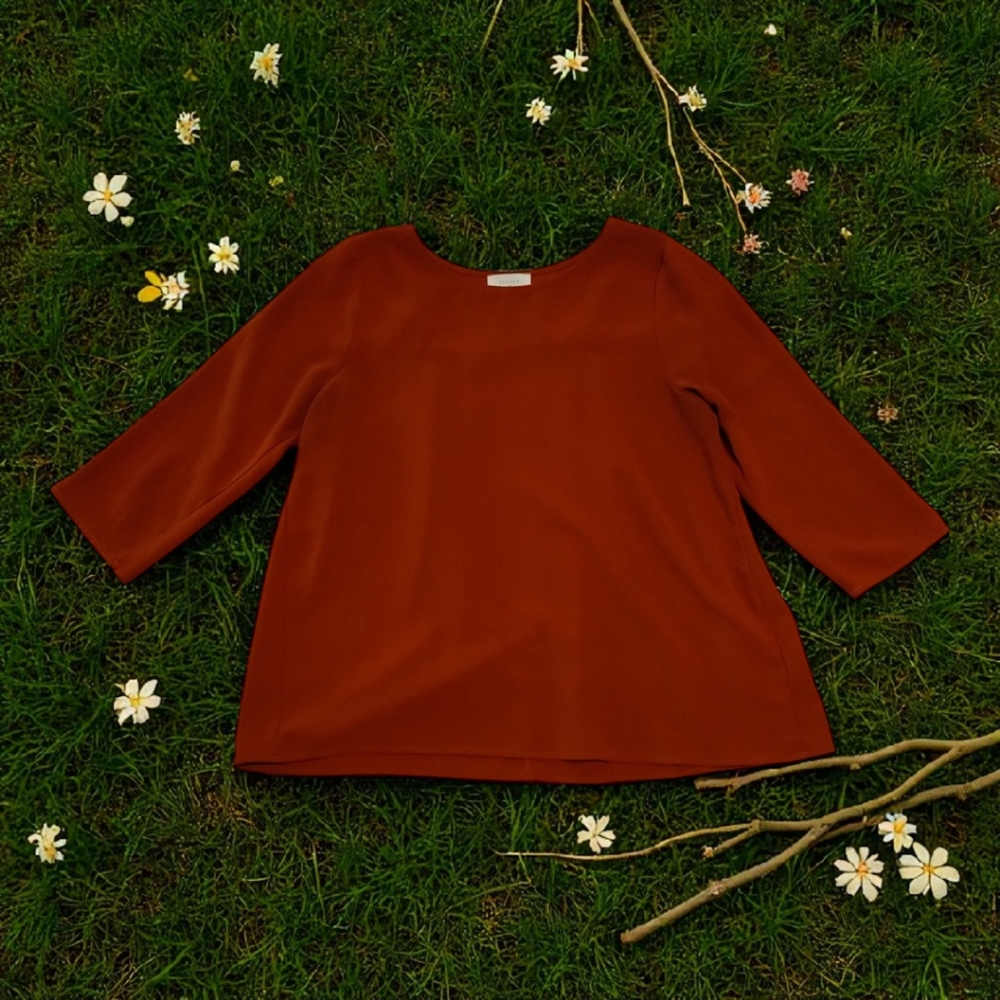 Everly Rust Organge Women's Blouse